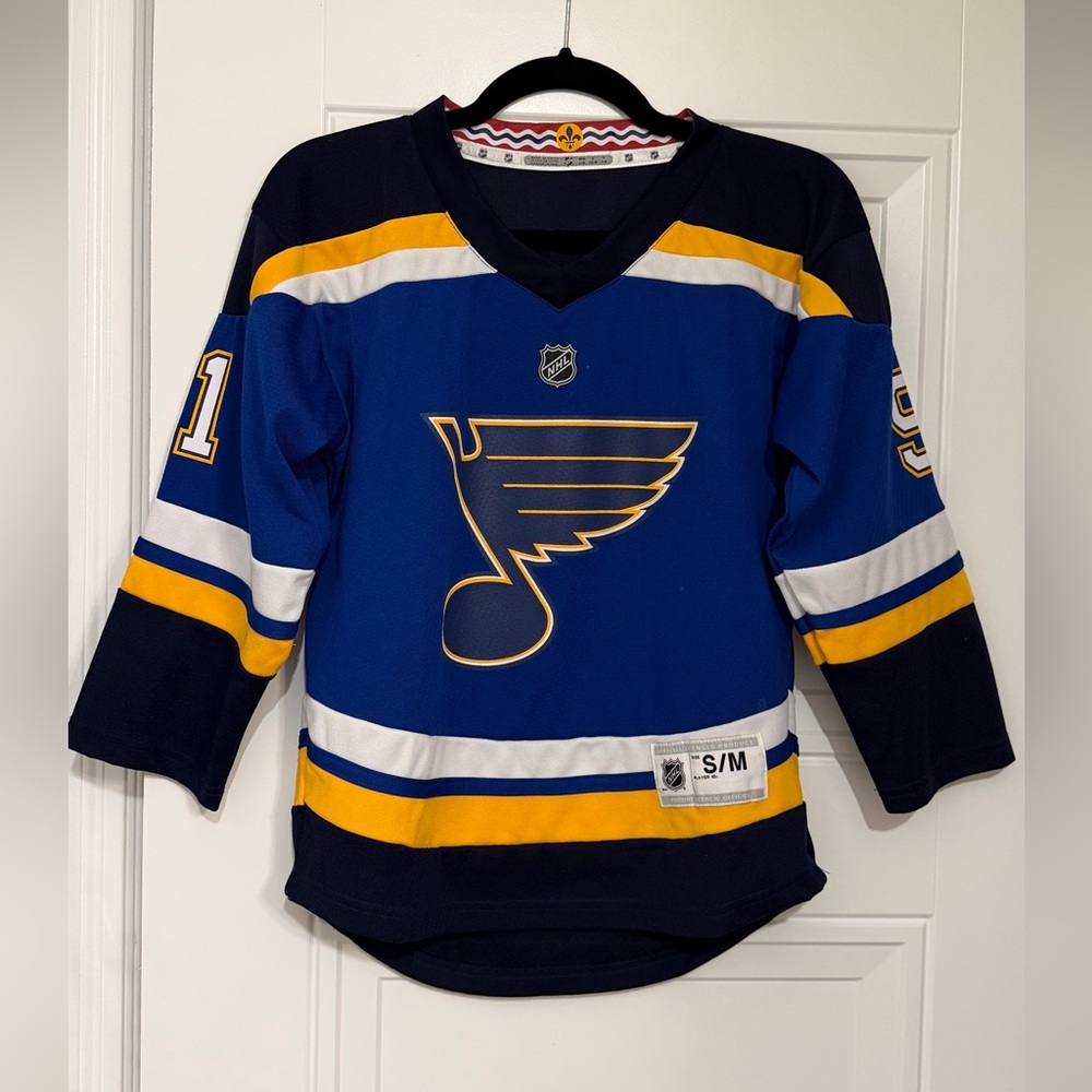 NHL Blue and Gold Official Licensed Jersey - St. Louis Blues - Youth Size S/M